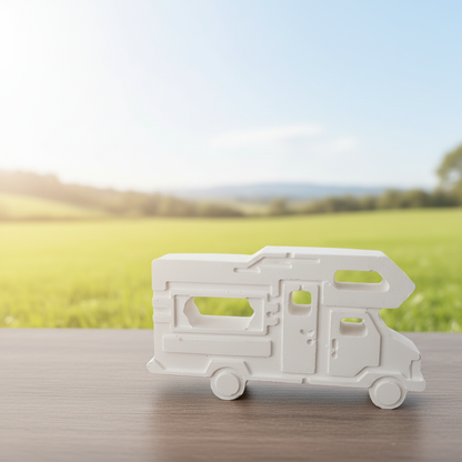 Handmade eco resin Plaster 'paint your own' Motorhome