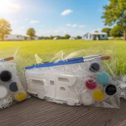 Handmade eco resin Plaster 'paint your own' Motorhome