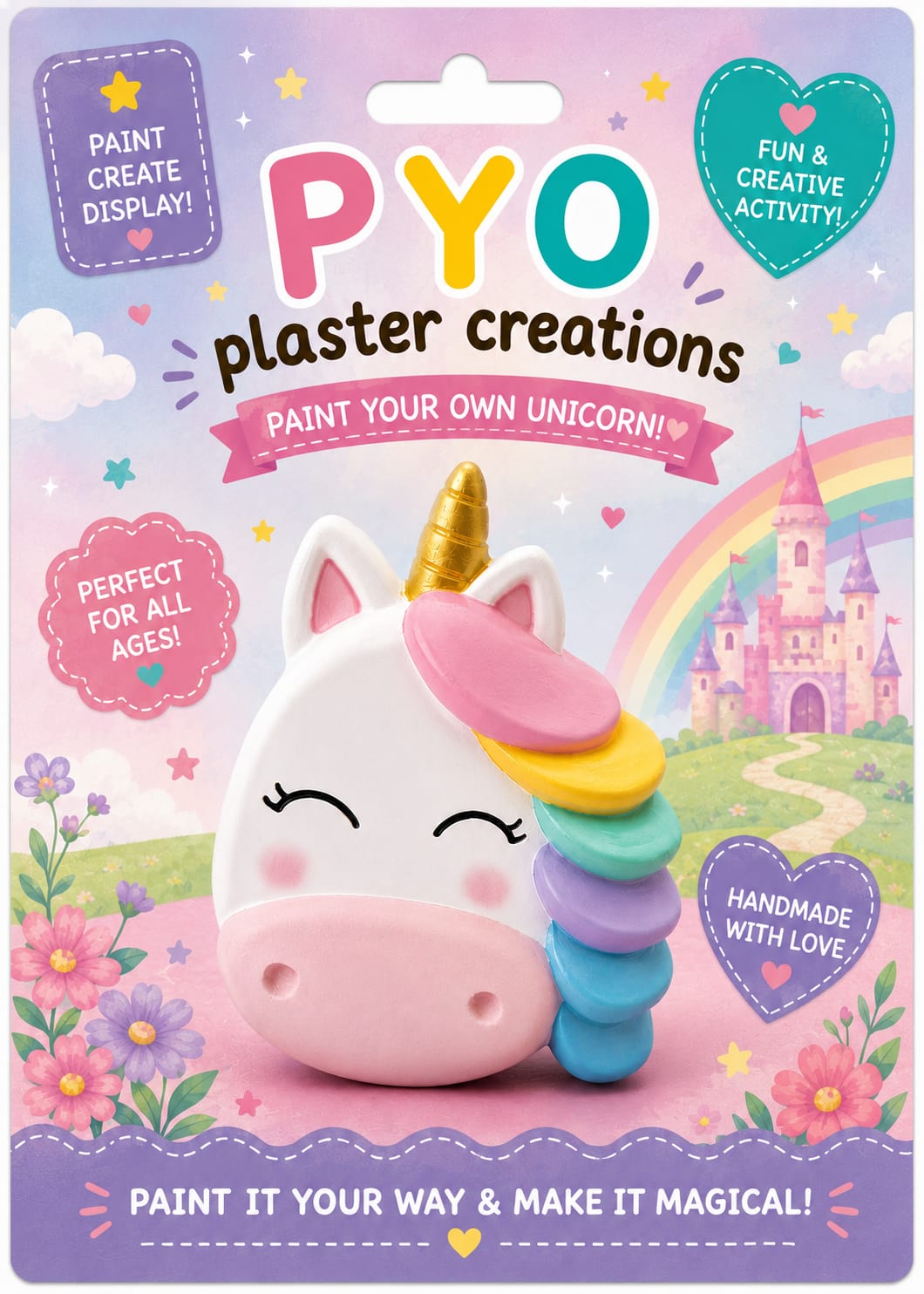 Paint Your Own Unicorn Plaster Kit (Large)