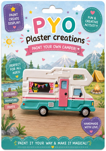 Handmade eco resin Plaster 'paint your own' Motorhome